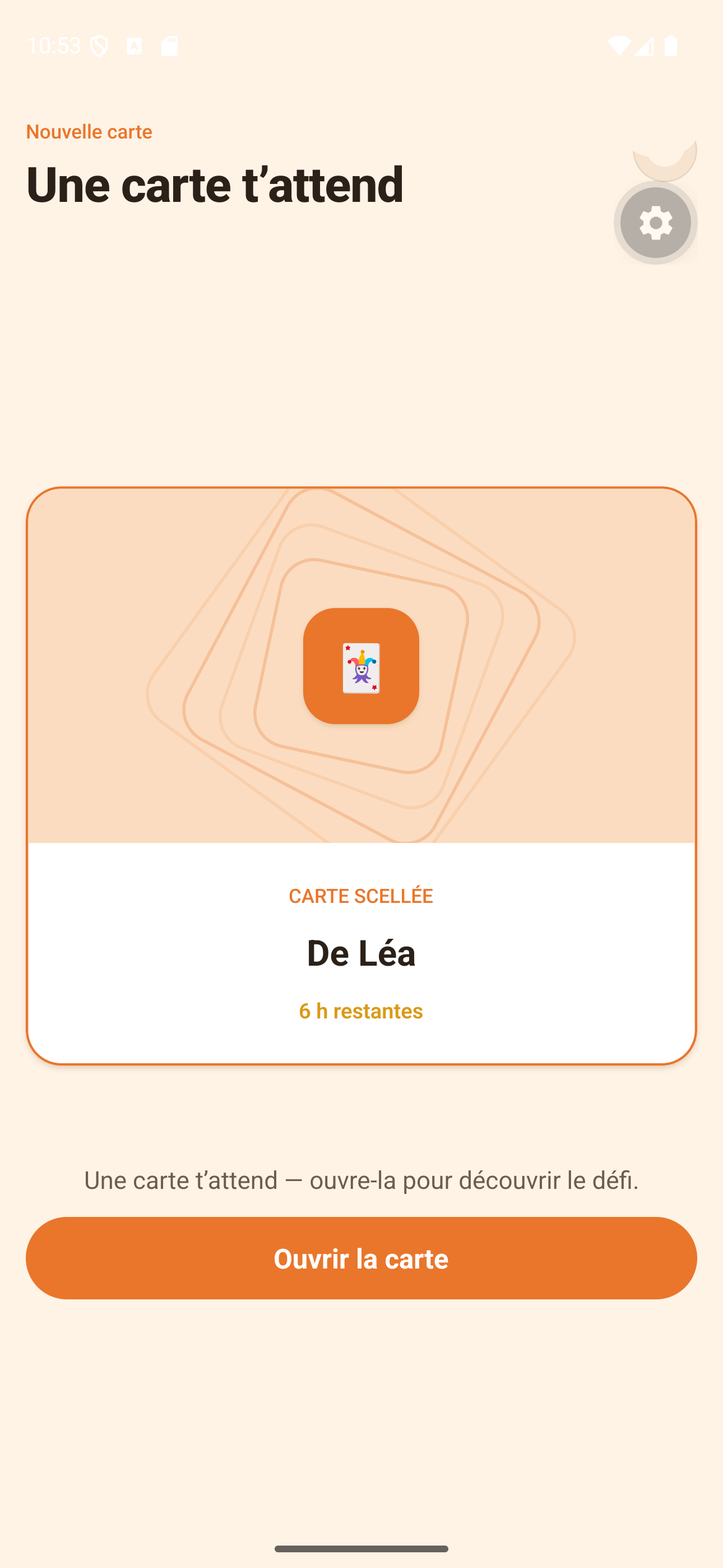 Carte scellée reçue : un défi à ouvrir